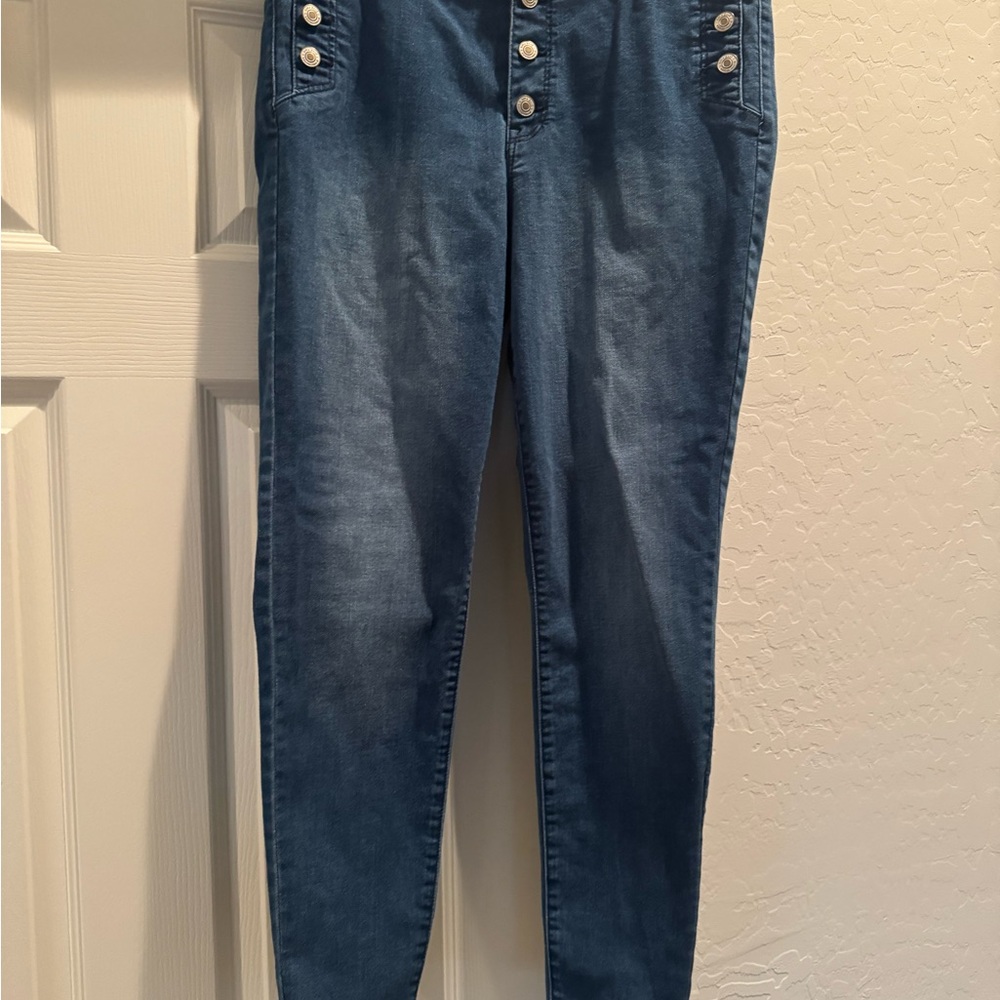 Sofia Vergara Women’s Rosa Curvy High Waisted Sailor Ankle Jeans Size 12